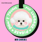 Custom Dog & Cat Luggage Tag with Pet Photo   Personalized Travel Bag Tag