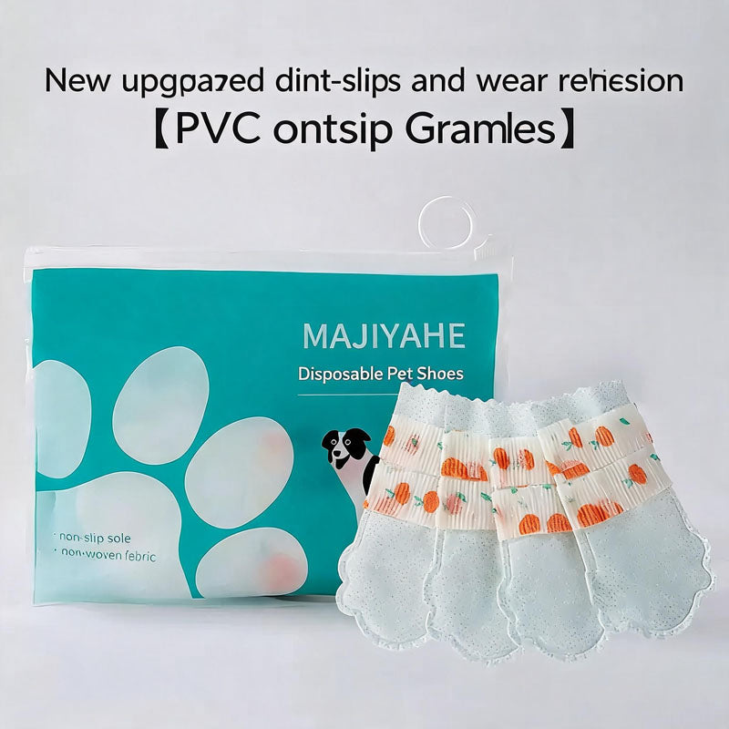 Waterproof Dog Boots Disposable Paw Covers for Rainy Walks and Travel