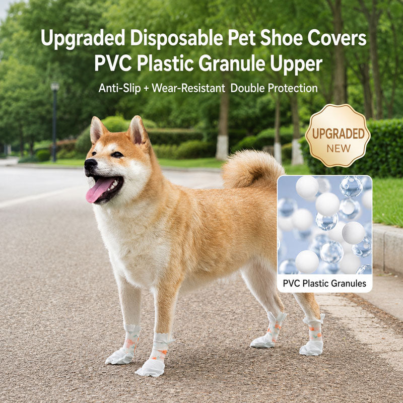 Waterproof Dog Boots Disposable Paw Covers for Rainy Walks and Travel