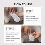 Waterproof Dog Boots Disposable Paw Covers for Rainy Walks and Travel