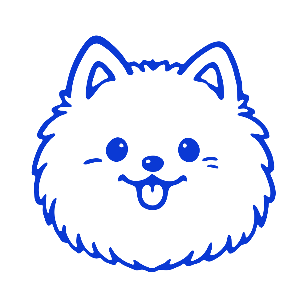 Blue ink color swatch for the personalized pet travel memory stamp