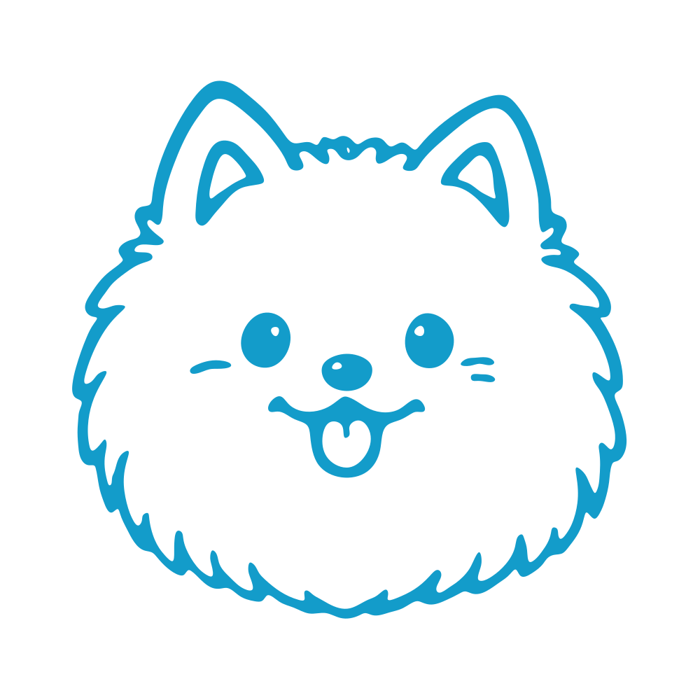 Cyan ink color swatch for the personalized pet travel memory stamp