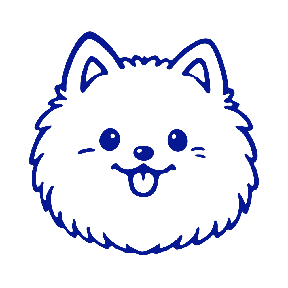 Dark blue ink color swatch for the personalized pet travel memory stamp