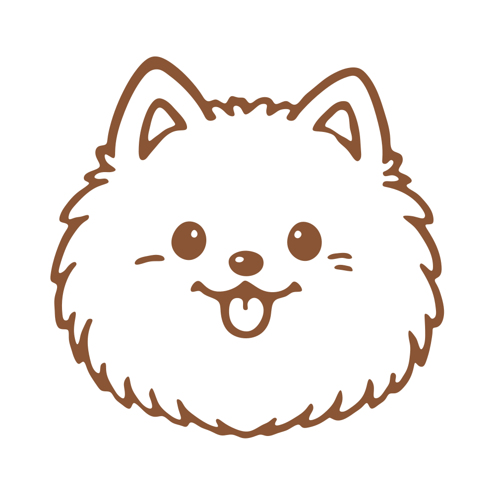 Light brown ink color swatch for the personalized pet travel memory stamp