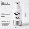 Shared Hydration on the Go: The 2-in-1 Insulated Bottle for You and Your Dog