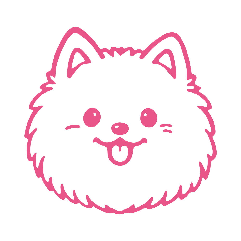 Light pink ink color swatch for the personalized pet travel memory stamp
