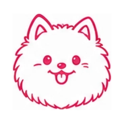 Dark pink ink color swatch for the personalized pet travel memory stamp