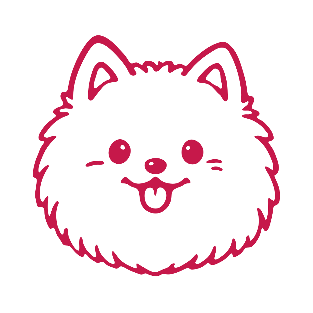 Dark pink ink color swatch for the personalized pet travel memory stamp