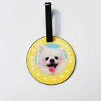 Custom Dog & Cat Luggage Tag with Pet Photo   Personalized Travel Bag Tag