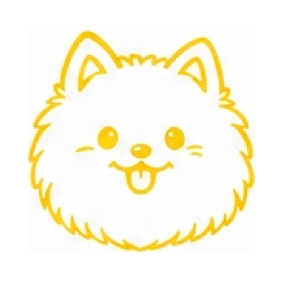 Yellow ink color swatch for the personalized pet travel memory stamp